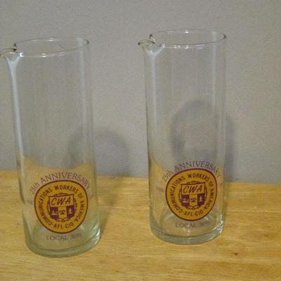 25th Anniversary Communications Workers Glasses