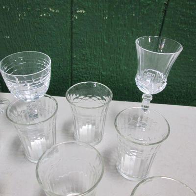 Variety Of Glassware Items