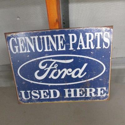 Genuine Parts Ford Sign