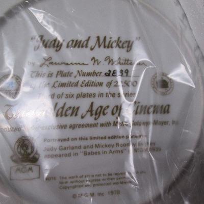 Judy and Mickey Collector Plate Numbered The Golden Age Of Cinema MGM