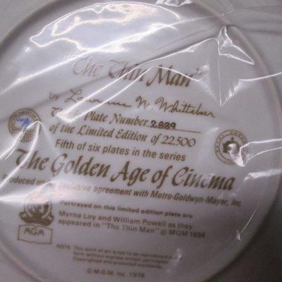 The Thin Man Collector Plate Numbered The Golden Age Of Cinema MGM