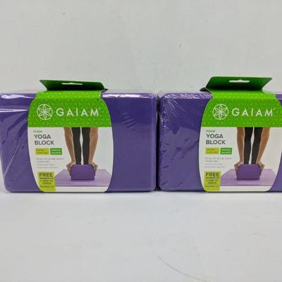 Gaiam Foam Yoga Block set of 2 - New