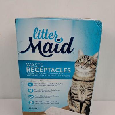 LitterMaid Waste Receptacles 12 Count - New