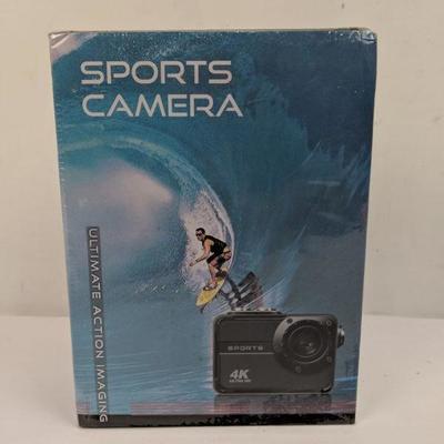 Sports Camera 4K 8MP - New