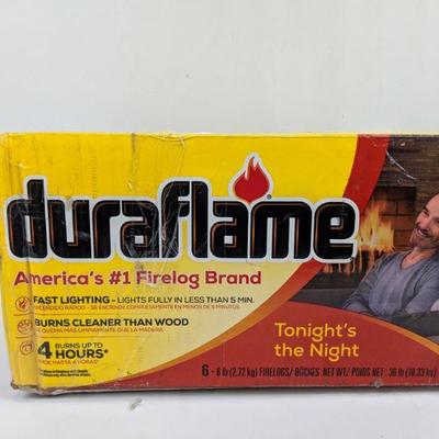 Duraflame 6- 6 LBS Firelogs - New, Damaged Box