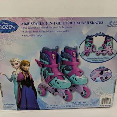 Disney Frozen Glitter Trainer Skates - New