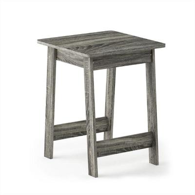 Furinno Side Table, French Oak Gray, 16x20x16 - New