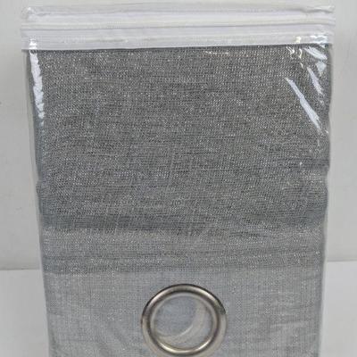 Better Homes/Gardens Silver Metallic Shimmer Panel Pair 38 in x 108 in - New