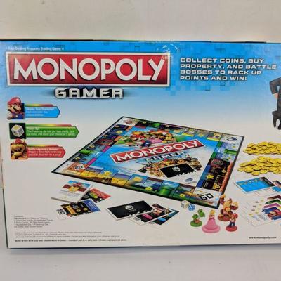 Monopoly Gamer Board Game W/ Power Pack - New, Damaged Box