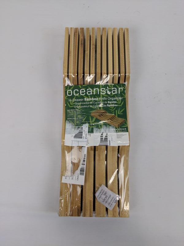 Oceanstar inDoor Bamboo Knife Organizer New