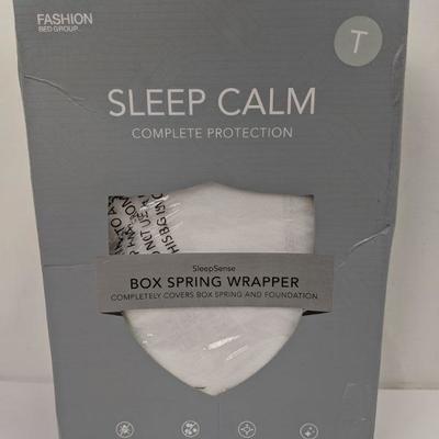 Fashion Bed Group Sleep Calm Complete Protection Twin White - New, Opened