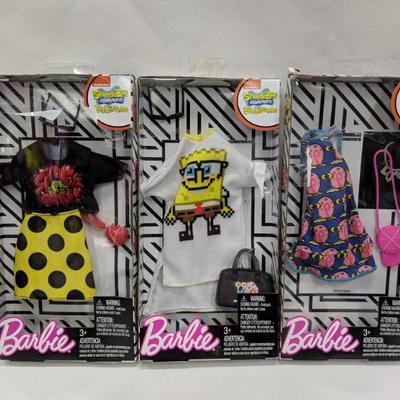 Barbie Doll SpongeBob Clothing Set of 3 - New