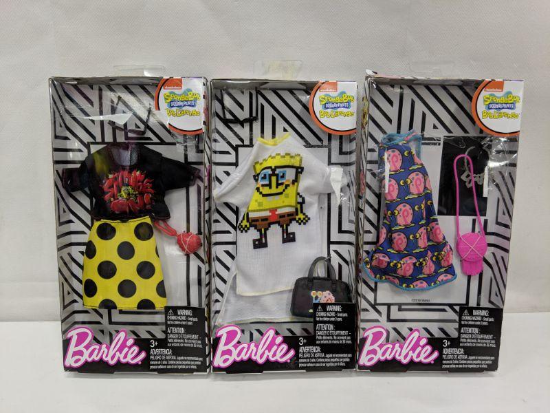 Barbie Doll SpongeBob Clothing Set of 3 - New | EstateSales.org