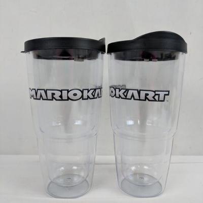 Mario Kart Set of 2 Water Bottles - New