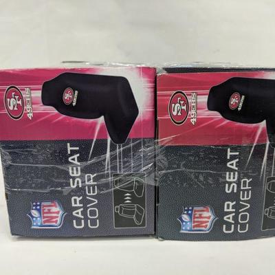 Set of 2 NFL San Francisco 49ers Car Seat Cover - New