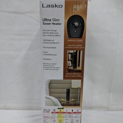 Lasko Ultra Slim Tower Heater - New 