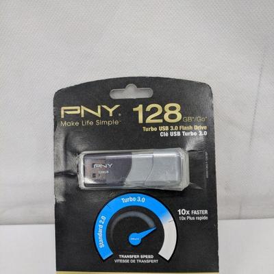 PNY 128GB Turbo USB Flash Drive - New
