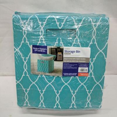 Better Homes/Gardens Teal Fabric Storage Bins Pack of 3 - New