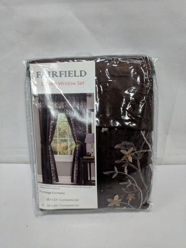 Fairfield 5 Piece Window Set 55in x 84 in New