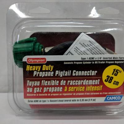 Olympian Heavy Duty Propane Pigtail Connector - New