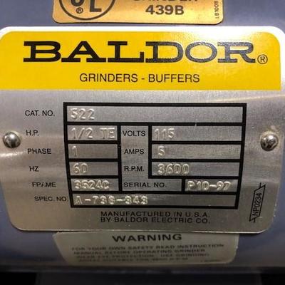Baldor Diamond Tool Grinder, stand & accessories 