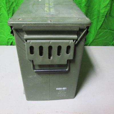 Ammo Box With Gun Cleaning Supplies
