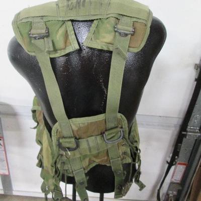 Item 52 - Tactical Load Bearing Vest Woodland Camo