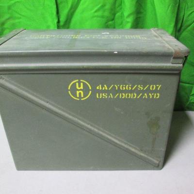Ammo Box With Gun Cleaning Supplies