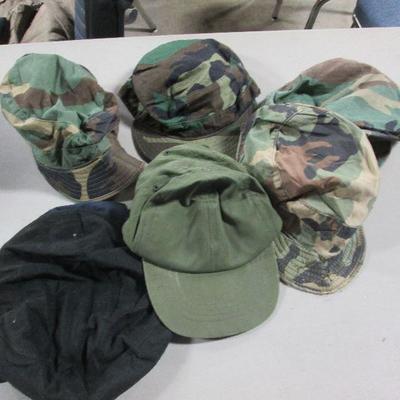 Item 205 - MilitaryHats Various Styles and Sizes