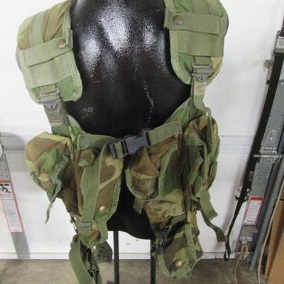 Item 52 - Tactical Load Bearing Vest Woodland Camo