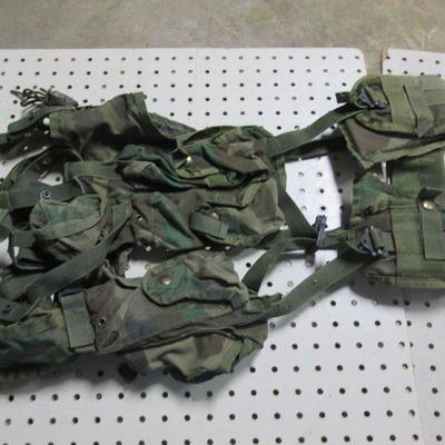 Item 118 - Tactical Load Bearing Vest Woodland Camo