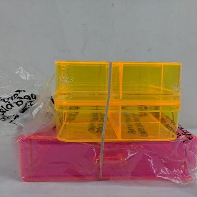 Pink Drawer and Orange Containers - New