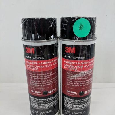 3M Auto Advanced Headliner/Fabric Adhesive, 2 Cans - New