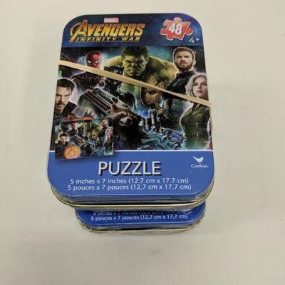 Set of 4 Mini Avengers Puzzles - New