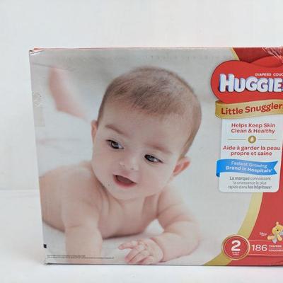 Huggies Diapers 2 yrs 186 ct - New