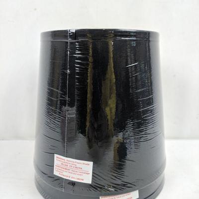 Mainstays Round Drum Lamp Shade XS, Black, Set of 2 - New