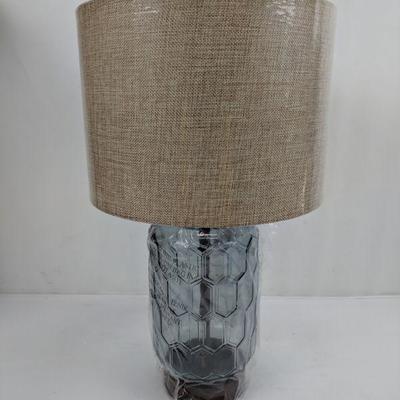 Better Homes & Gardens Geo Textured Glass Table Lamp - New, Opened Box