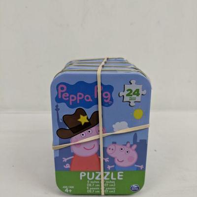 Peppa Pig Puzzles, Set of 4 - New