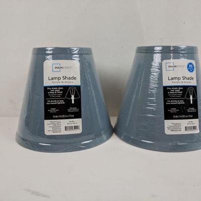 Mainstays XS Lamp Shade, Blue, Set of 2 - New