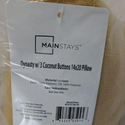 Mainstays Dynasty W/ 3 Coconut Buttons Pillow, 14