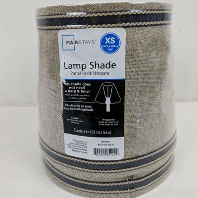 Mainstays Lamp Shade XS, Beige, Set of 2 - New