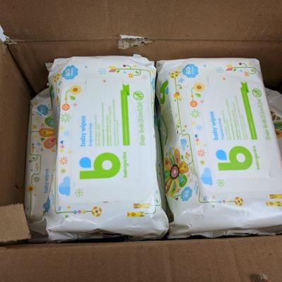 Babyganics Baby Wipes Fragrance Free Pack of 10 (800 Wipes Total) - New