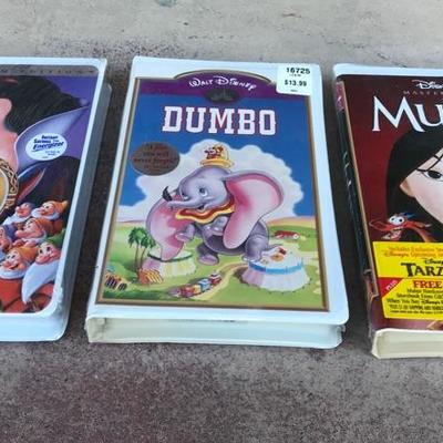 Three SEALED Disney VHS Tapes