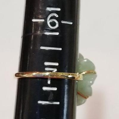 14k jade ring