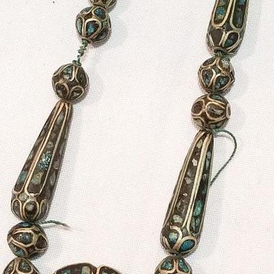 Vintage inlaid necklace