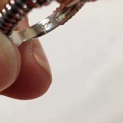 Sterling huge ring.