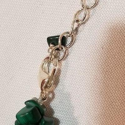 Twisted Malachite necklace