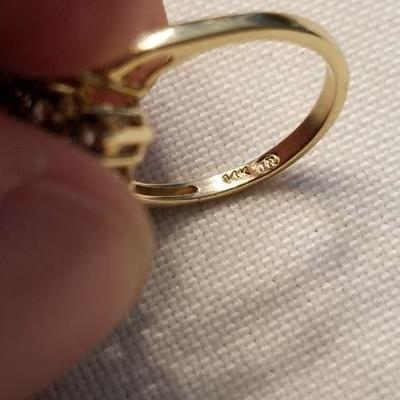 14k gold tanzanite cocktail ring