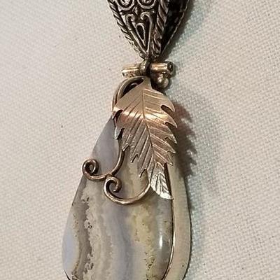 Large sterling pendant.