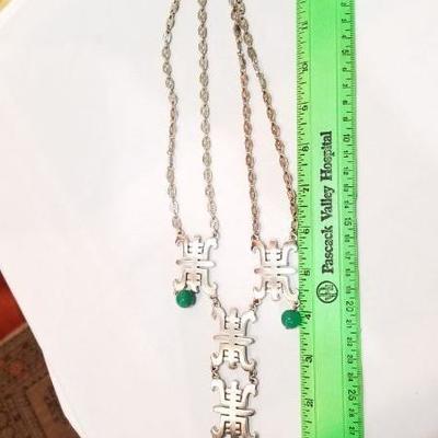 Vintage, signed Castlecliff large necklace